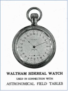 Waltham Sidereal Watch 